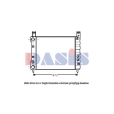 080510N AKS DASIS Радиатор, охлаждение двигателя