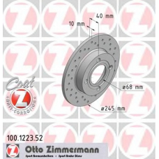 100.1223.52 ZIMMERMANN Тормозной диск