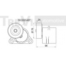 SK008949/6 SK Натяжная планка, поликлиновой ремень