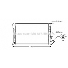 CNA2194 AVA Радиатор, охлаждение двигателя