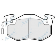 PAD470 APEC Комплект тормозных колодок, дисковый тормоз
