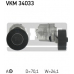 VKM 34033 SKF Натяжной ролик, поликлиновой  ремень