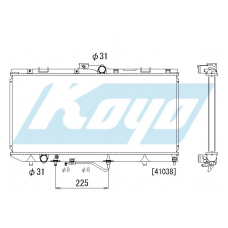 PA010854 KOYO P-tank corrugate-fin ass'y