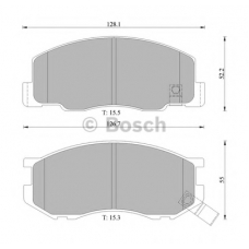 0 986 505 005 BOSCH Комплект тормозных колодок, дисковый тормоз