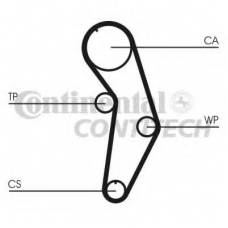 CT908 CONTITECH Ремень ГРМ