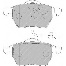 FQT1717 FERODO Комплект тормозных колодок, дисковый тормоз