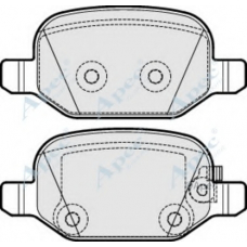 PAD1923 APEC Комплект тормозных колодок, дисковый тормоз