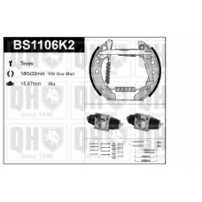 BS1106K2 QUINTON HAZELL Комплект тормозов, барабанный тормозной механизм