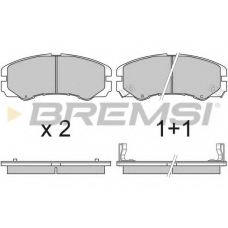 BP2580 BREMSI Комплект тормозных колодок, дисковый тормоз