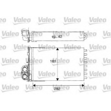 812181 VALEO Теплообменник, отопление салона