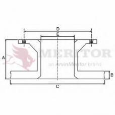 MBR5043 MERITOR Тормозной диск