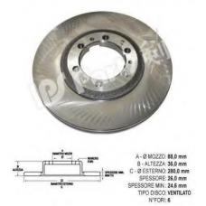 IBT-1997 IPS Parts Тормозной диск