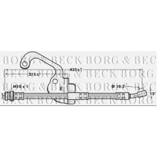 BBH7056 BORG & BECK Тормозной шланг