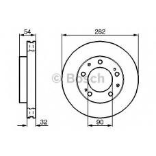 0 986 478 312 BOSCH Тормозной диск