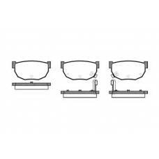 P0513.02 WOKING Комплект тормозных колодок, дисковый тормоз