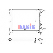 180860N AKS DASIS Радиатор, охлаждение двигателя