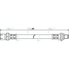 HOS3447 APEC Тормозной шланг