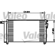 814349 VALEO Конденсатор, кондиционер