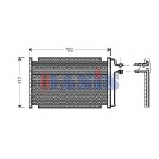 522033N AKS DASIS Конденсатор, кондиционер