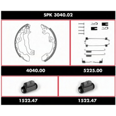 SPK 3040.02 ROADHOUSE Комплект тормозов, барабанный тормозной механизм