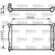 734269 VALEO Радиатор, охлаждение двигателя