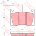GDB569 TRW Комплект тормозных колодок, дисковый тормоз