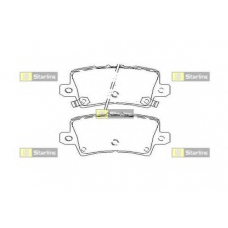 BD S517 STARLINE Комплект тормозных колодок, дисковый тормоз