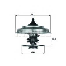TX 18 75 MAHLE Термостат, охлаждающая жидкость