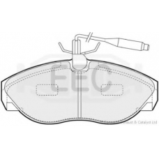 BRP0867 EEC Комплект тормозных колодок, дисковый тормоз
