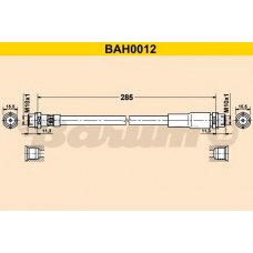 BAH0012 BARUM Тормозной шланг