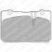 LP1460 DELPHI Комплект тормозных колодок, дисковый тормоз