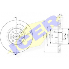 78BD4921-2 ICER Тормозной диск