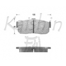FK1148 KAISHIN Комплект тормозных колодок, дисковый тормоз