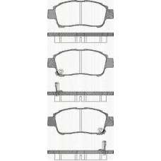 8110 13019 TRISCAN Комплект тормозных колодок, дисковый тормоз
