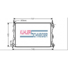 0620121 KUHLER SCHNEIDER Радиатор, охлаждение двигател