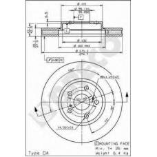 BS 8179 BRECO Тормозной диск