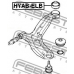 HYAB-ELB FEBEST Подвеска, рычаг независимой подвески колеса