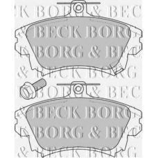 BBP1639 BORG & BECK Комплект тормозных колодок, дисковый тормоз