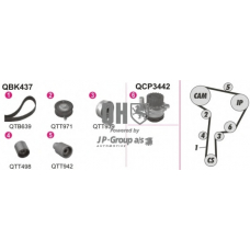 1114106219 Jp Group Водяной насос + комплект зубчатого ремня