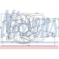 85342 NISSENS Вентилятор, конденсатор кондиционера