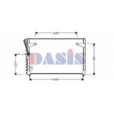 222080N AKS DASIS Конденсатор, кондиционер