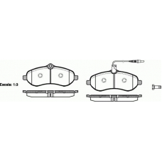 1292.01 REMSA Комплект тормозных колодок, дисковый тормоз