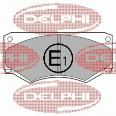 LP180 DELPHI Комплект тормозных колодок, дисковый тормоз
