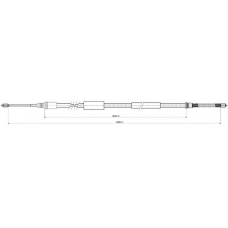 FHB431290 FERODO Трос, стояночная тормозная система