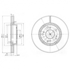BG3720 DELPHI Тормозной диск