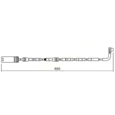 WI0635 BREMSI Сигнализатор, износ тормозных колодок