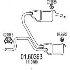 01.60363 MTS Глушитель выхлопных газов конечный