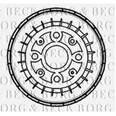 BBR7157 BORG & BECK Тормозной барабан