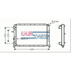 1700281 KUHLER SCHNEIDER Радиатор, охлаждение двигател