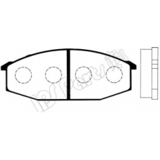 IBD-1103 IPS Parts Комплект тормозных колодок, дисковый тормоз